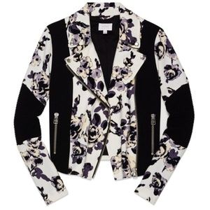 Wilfred Floral Moto Jacket Size 4